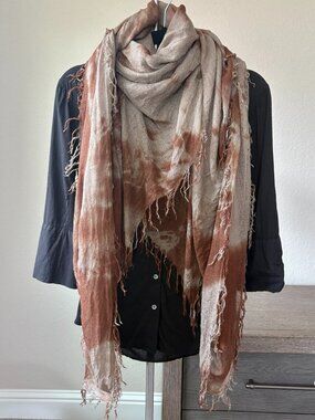 Chan Luu Tie Dye Print Cashmere Silk Scarf